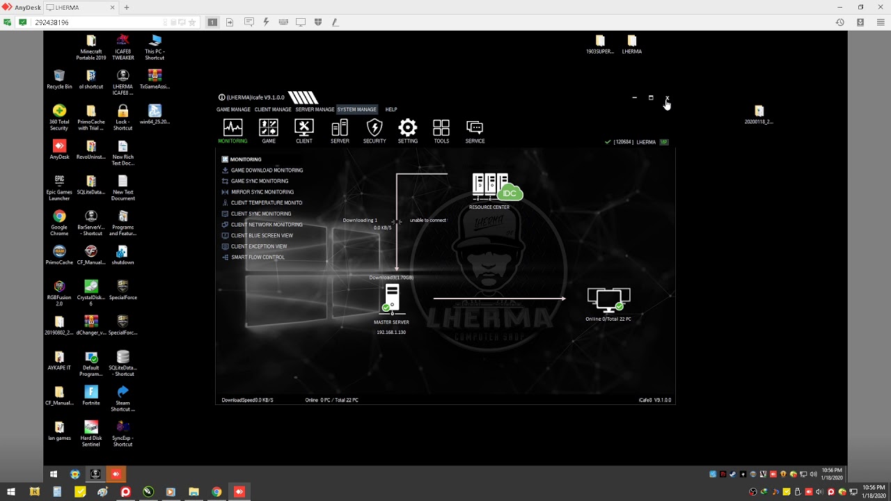 ICAFE8 BACK UP CLIENT