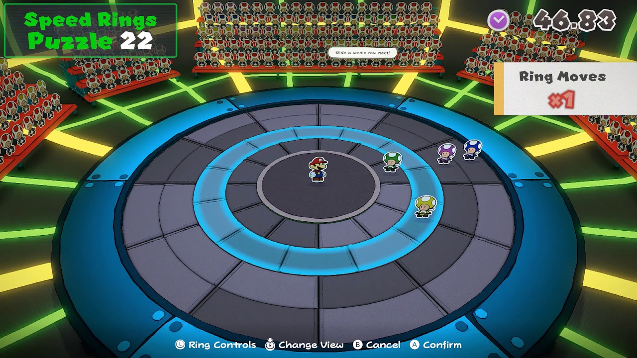 Solving 39 Puzzles in Speed Rings - Paper Mario: The Origami King