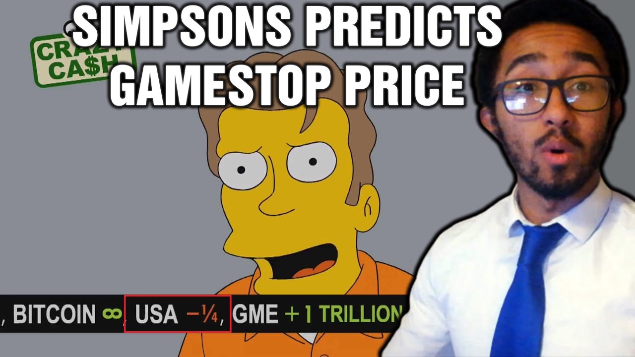 Simpsons Predicts GameStop Price (GME Squeeze/Jim Cramer in Prison?)