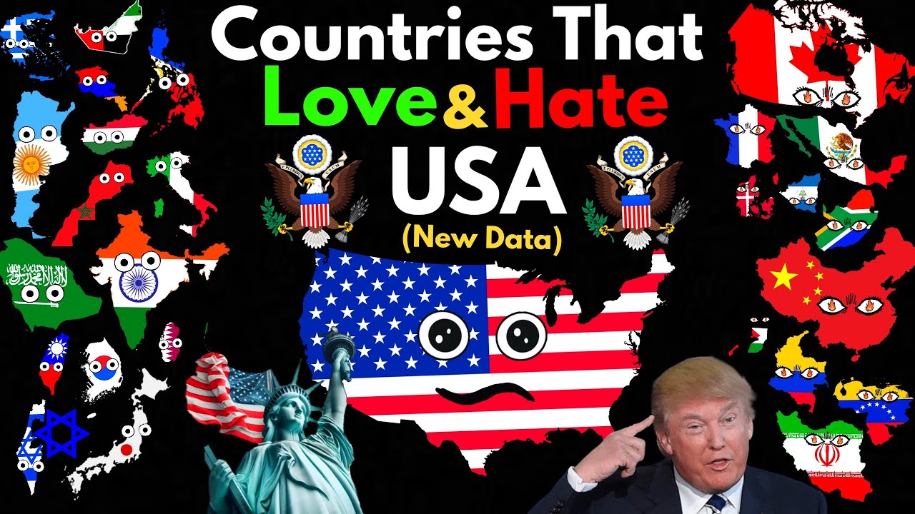 Countries That Love/Hate USA (NEW DATA)