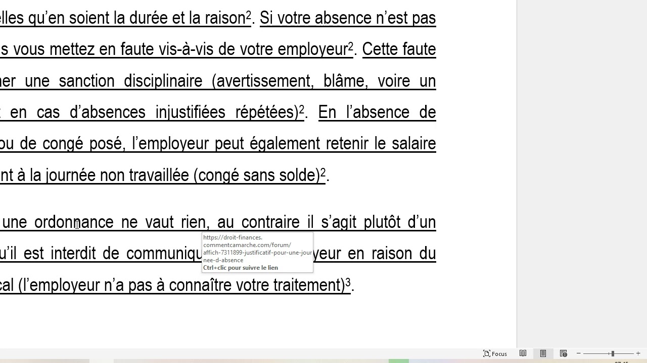 Les Absences Diverses au GABON