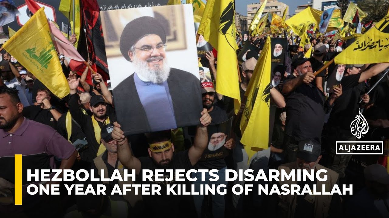 Lebanon’s Hezbollah refuses to disarm one year after Israel killed Hassan Nasrallah