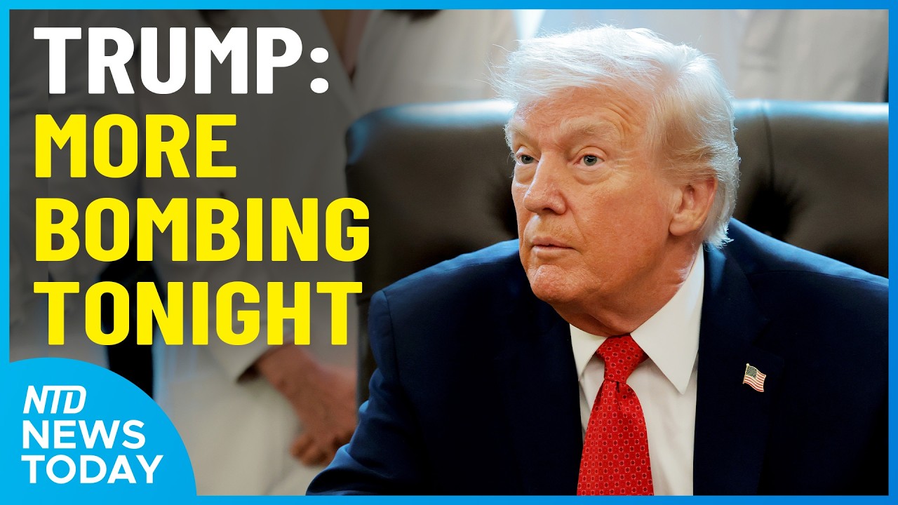 Trump on Iran: More Powerful Bombs Tonight; Pentagon Put on Lockdown | NTD News Today June 11