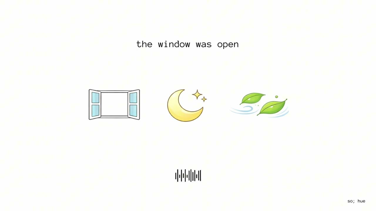 the window was open