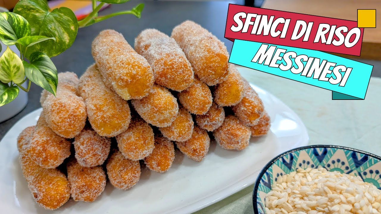 Sfinci di riso Messinesi o Crispelle di riso - Dolce di carnevale