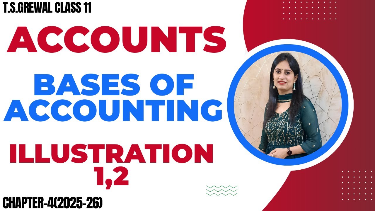 BASES OF ACCOUNTING CHAPTER - 4 (T.S.Grewal) ACCOUNTS CLASS - 11 ILLUSTRATIONS ILLUSTRATION 1 & 2