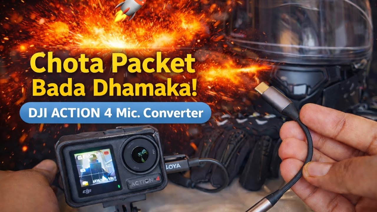 CHOTA PACKET BADA DHAMAKA MIC CONVERTER.. BOYA BY-K4 #action4#dji#djiaction#djiaction4 