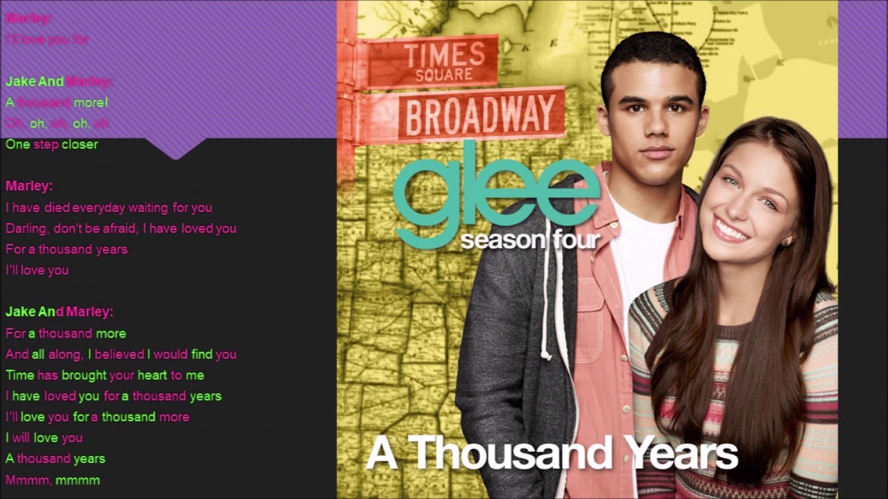 A Thousand Years Glee Lyrics
