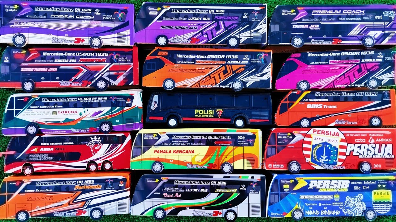 Bus BRIS tuan muda,Bus Lorena, bus polisi, bus pahala kencana,bus Agramas, bus Persija, bus Dewi Sri