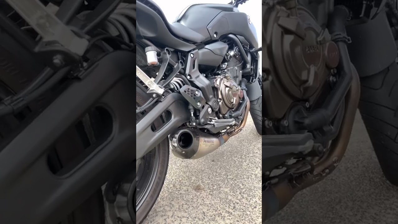 YAMAHA MT 07 Sonido escape Akrapovic (No DB Killer)