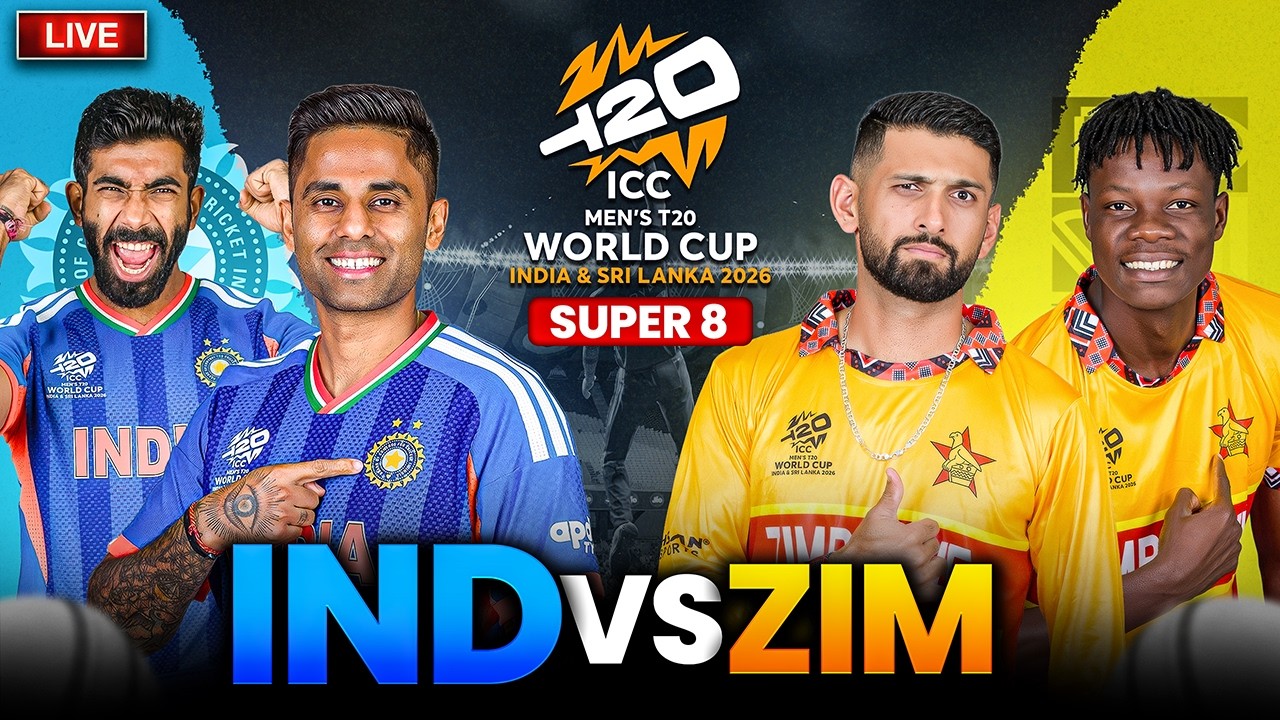 🔴 India vs Zimbabwe Live | IND vs ZIM Super 8 | T20 World Cup 2026 Live Gameplay | CricSOFI