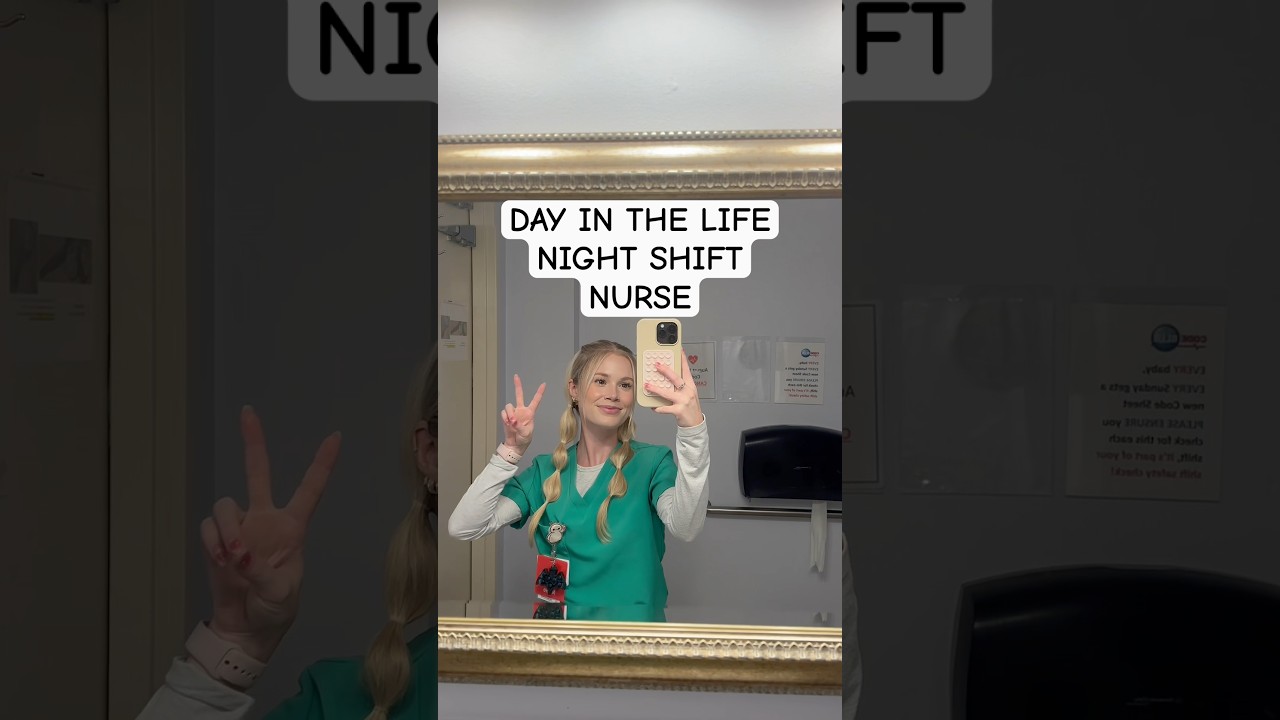 DAY IN THE LIFE NIGHT SHIFT NURSE #travelnurse #grwm #nurselife #nursing #dayinmylife #rn #nurses