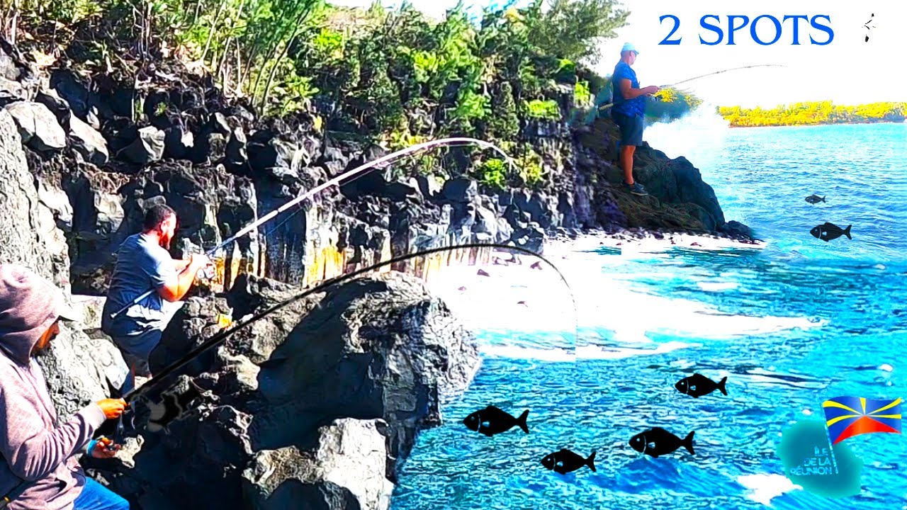 Pêche en Bord de Mer Sur 2 Magnifiques Spots à La Réunion FISHING 974