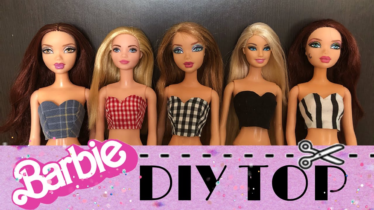 DIY Blusa Top Para Barbie Sin Coser /Patrón