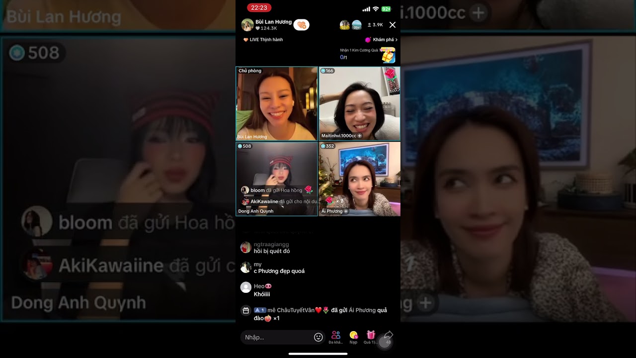 [23122024] Livestream Bùi Lan Hương, Ái Phương, Đồng Ánh Quỳnh, Mai Tinh Vi, Hậu Hoàng