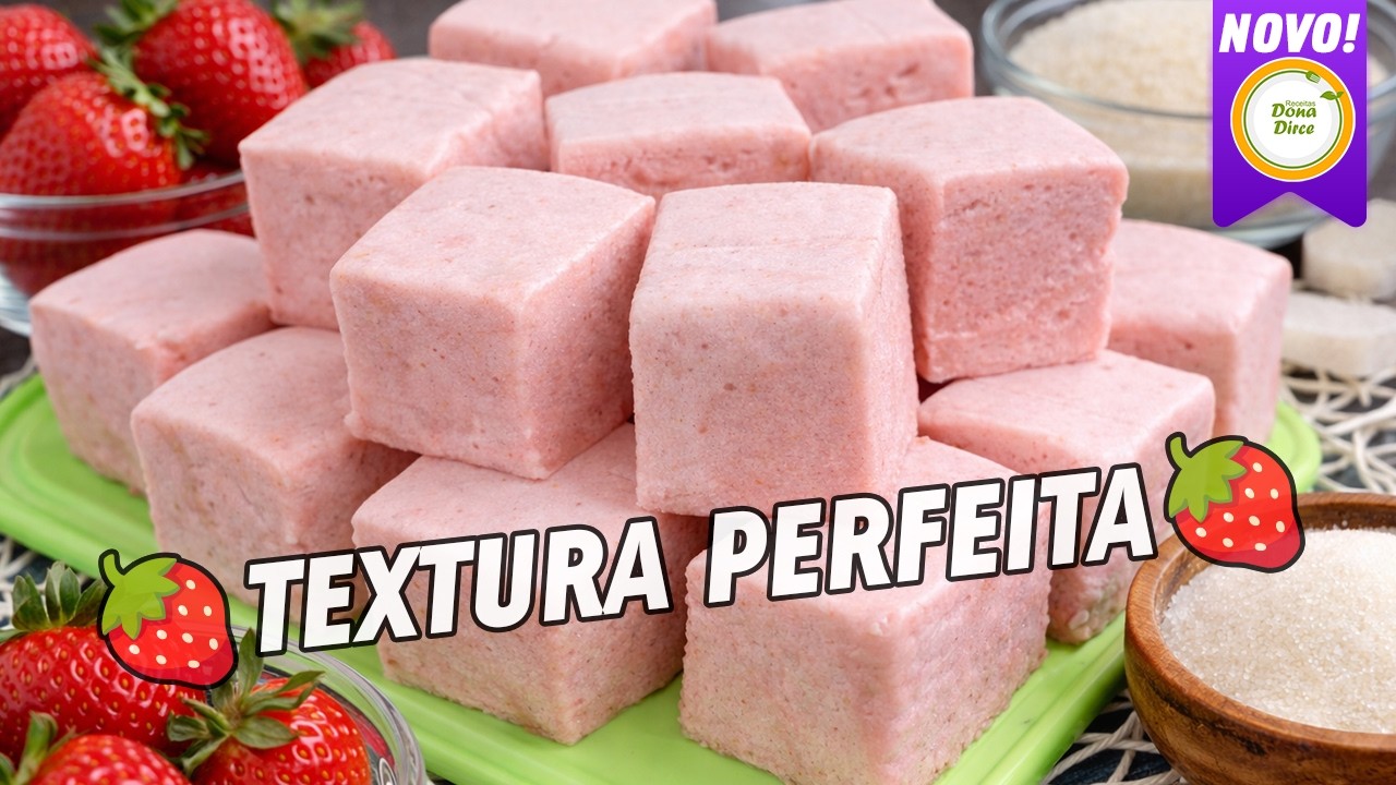 PARECE UM MARSHMALLOW! Você vai se surpreender com essa Nuvem de Morango 🍓😍 #1299