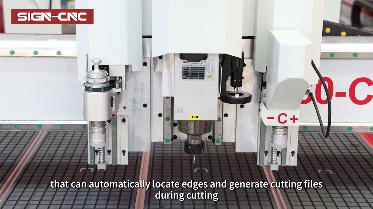 Multifunctional CNC Router with CCD camera and  vibrating knife high-end CNC engraving machines