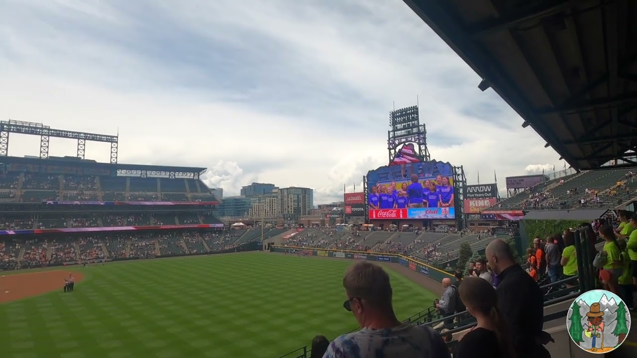 Colorado Rockies Baseball Game at Coors Field, Denver, Colorado, USA