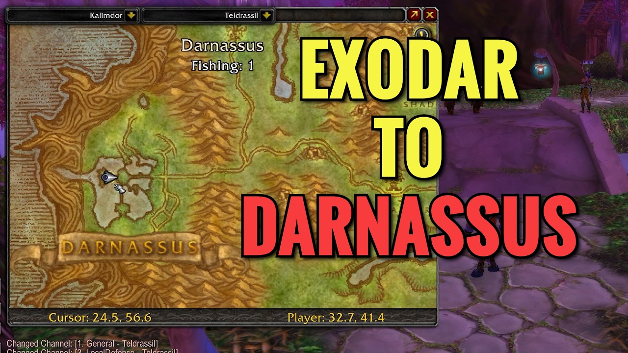 How To Get To Darnassus From Exodar (WoW TBC)