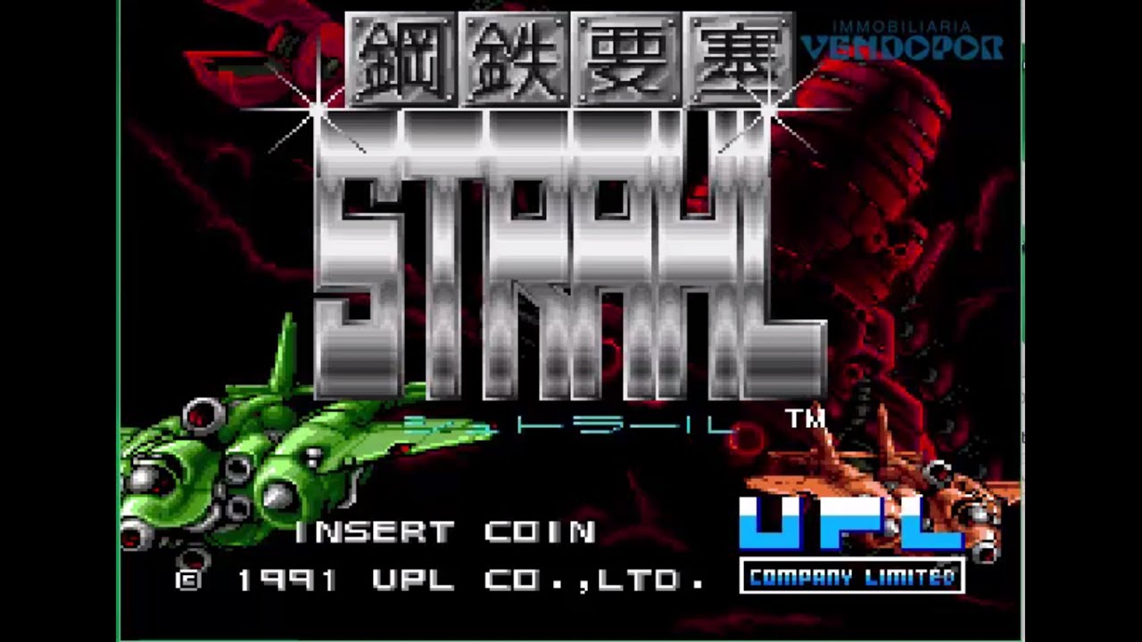Koutetsu Yousai Strahl 1991 UPL Japan Games Jugando Juegos Arcades Retro Gaming Gamers