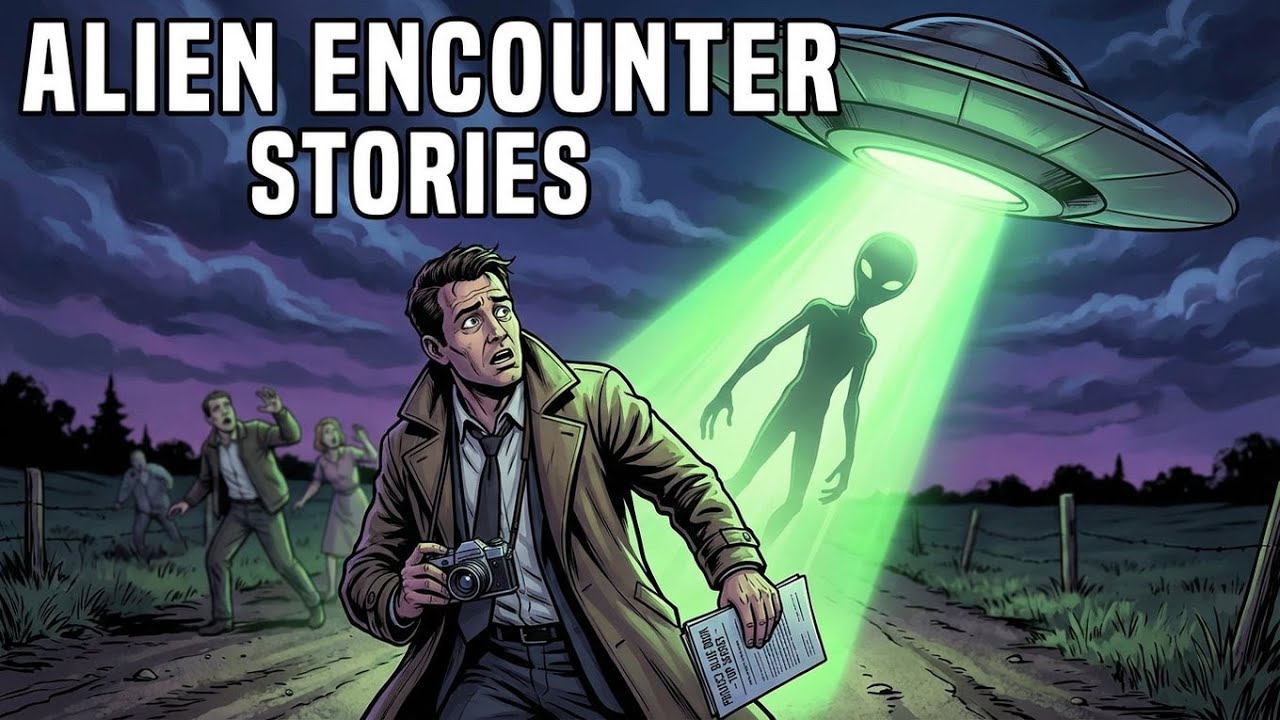 UFO & Alien Encounter Stories | Black Screen With Rain Sounds (Vol.32)