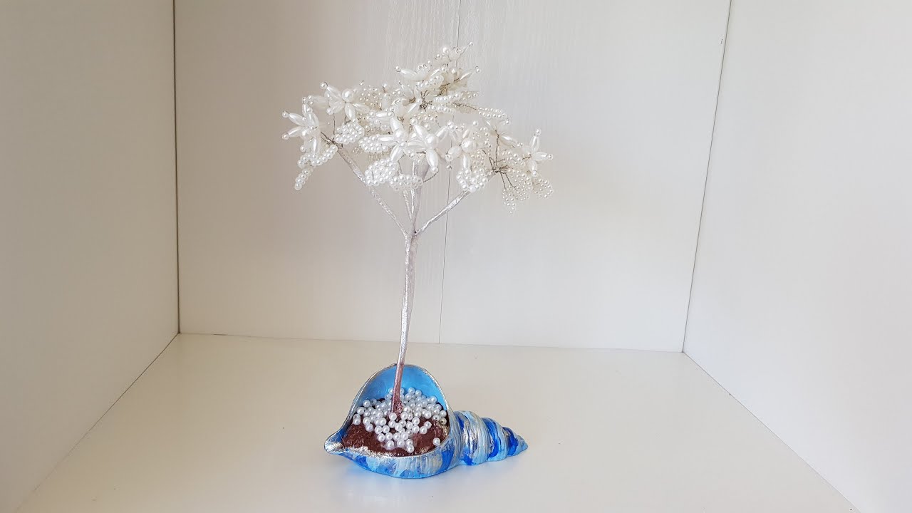 İncili Tel Ağa&ccedil; Yapımı - DIY Beaded Wiretree