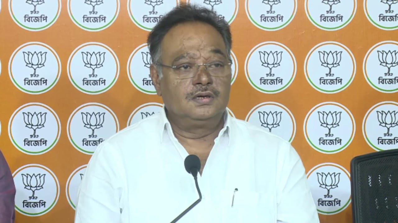LIVE: Press Conference by Samik Bhattacharya, State President at Salt Lake BJP Office.