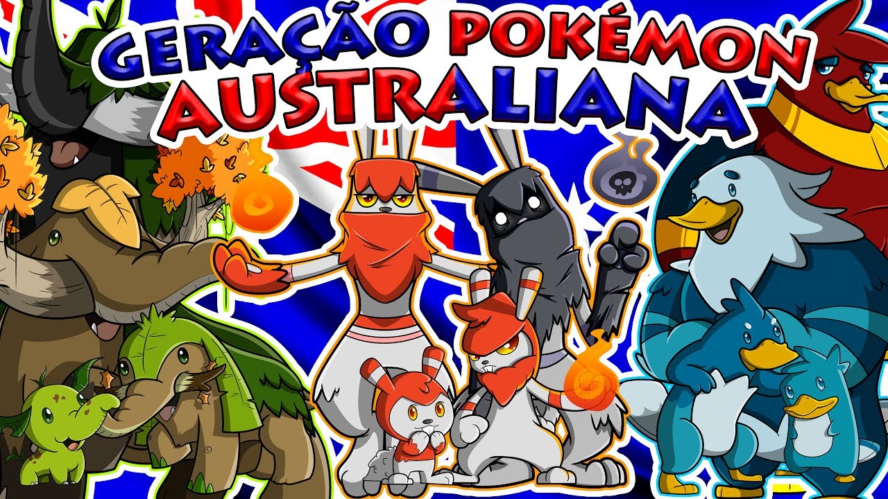 COMO SERIA UM NOVO JOGO DE POKÉMON BASEADO NA AUSTRÁLIA??