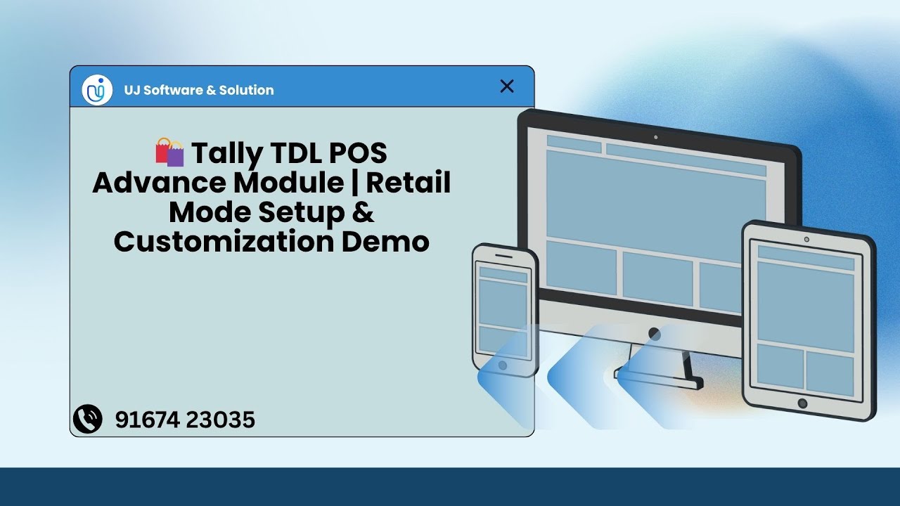 🛍️ Tally TDL POS Advance Module | Retail Mode Setup & Customization Demo