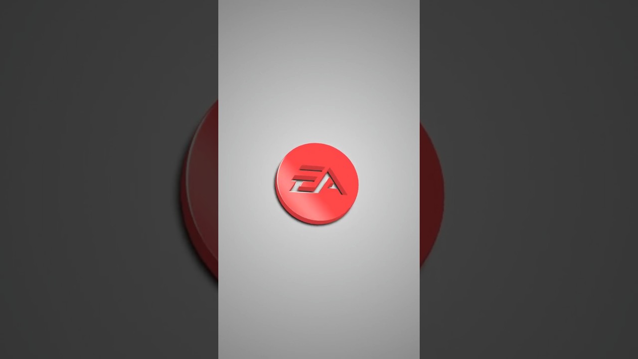 EA Games 3D Logo Reveal Animation | After Effects | 2025 | #shorts