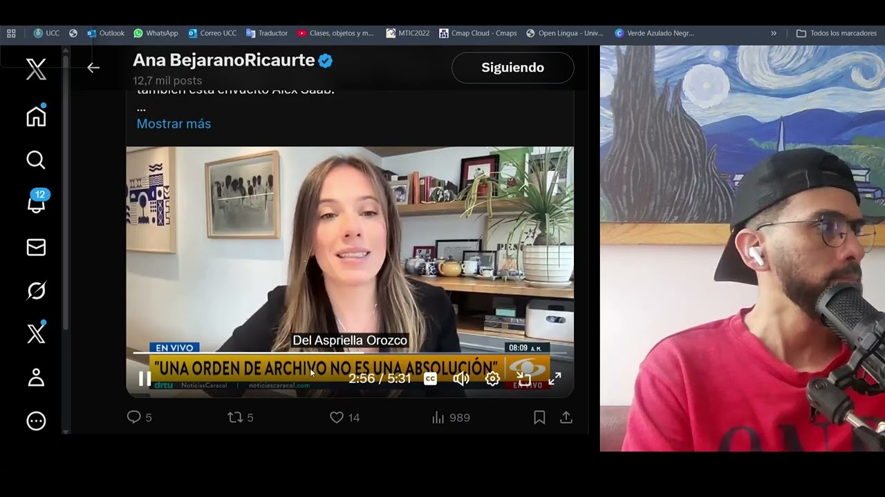 Ana Bejarano desmiente y deja en evidencia a Abelardo,en Viivo noticias Caracol