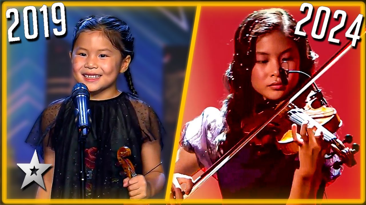 All Grown Up! Adorable Young Violinist RETURNS to Got Talent!