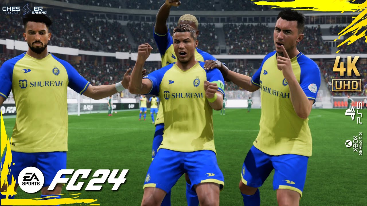 فيفا 24 الأهلي السعودي ضد نادي النصر جيم بلاي بتعليق فارس عوض | EA  FC 24 GAMEPLAY ARABIC COMMENTARY