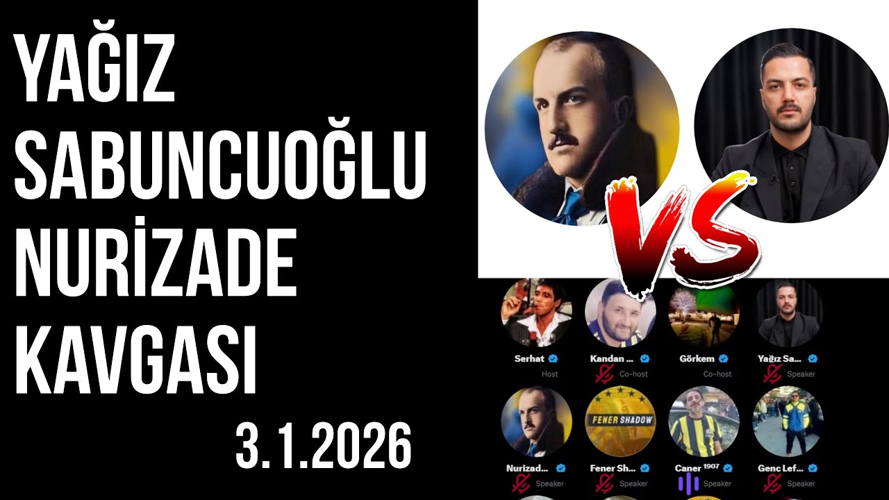 Nurizade Yağız Sabuncuoğlu Kavgası | FB Space Odası | Serhat 3.1.2026 Yayını