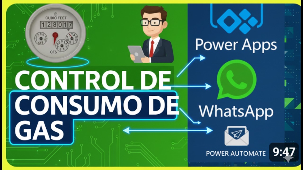 Control de consumo de gas con Power Apps caso practico