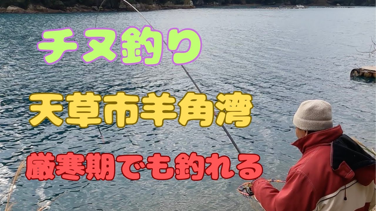 「神ポイント」天草市羊角湾でちぬつり！必ず釣れる？＃チヌ釣り＃釣り女＃天草＃フカセ釣り＃黒鯛＃チヌ＃棒ウキ＃羊角湾＃地磯＃寒チヌ＃厳寒期