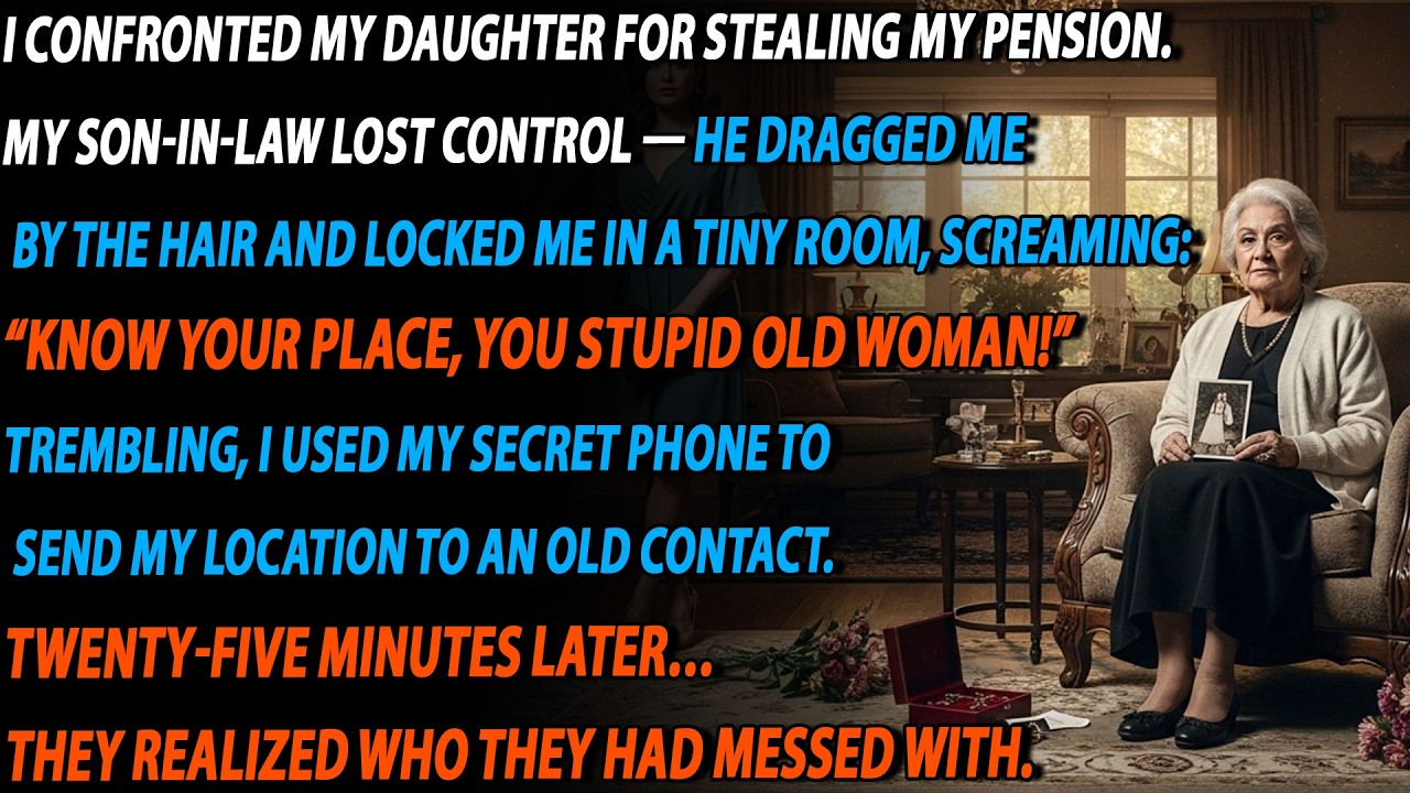 😡 He stole my pension and grabbed my hair in rage...shouting, 