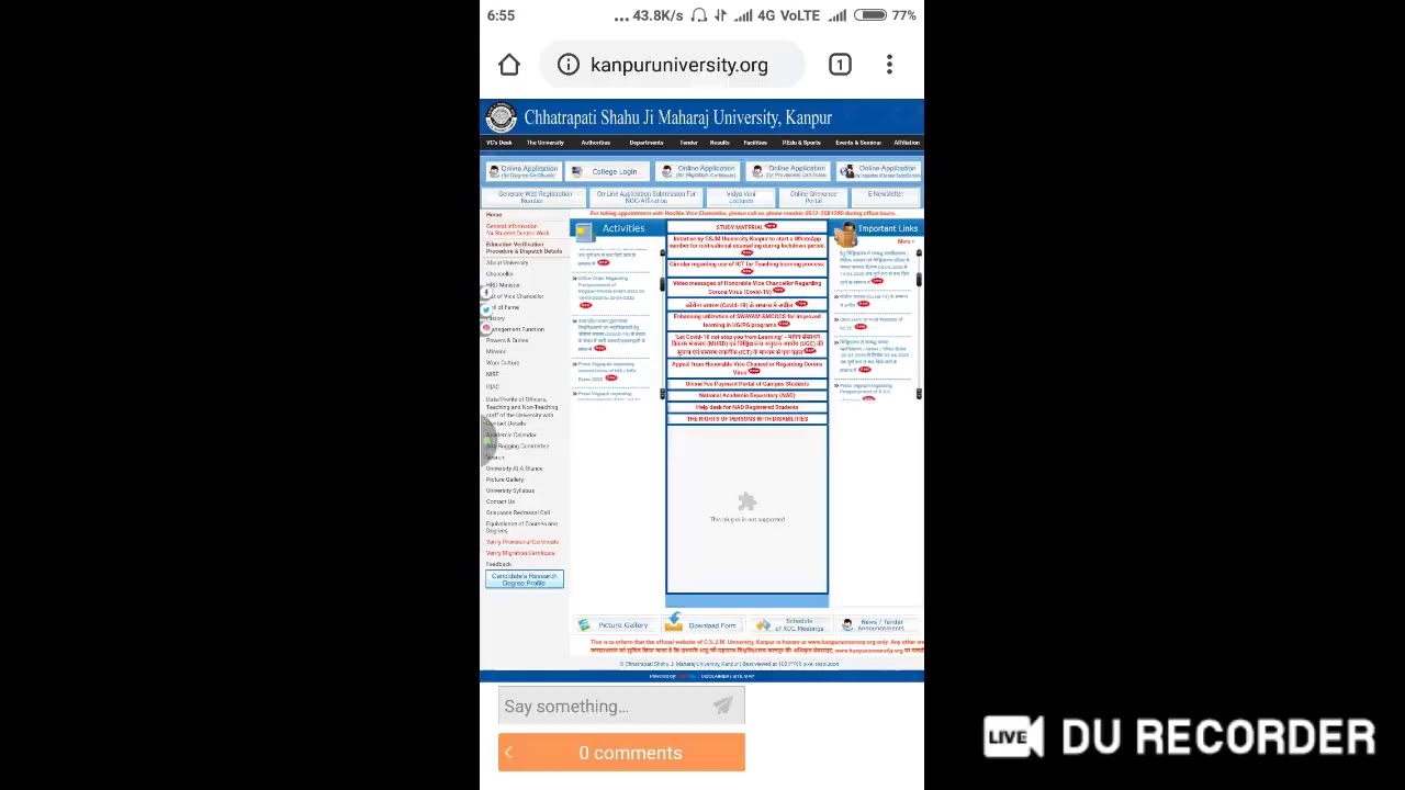 Kanpur University Exam 2020 live session//csjmu exam 2020