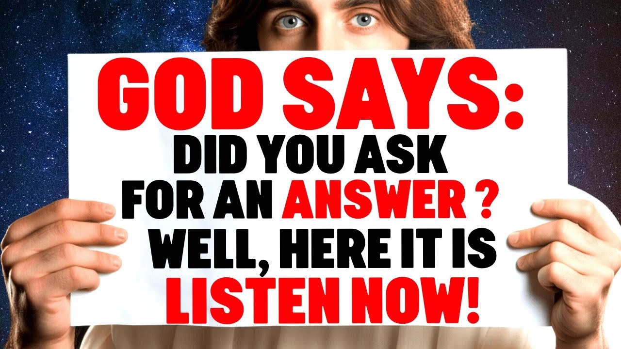 GOD 😇 DID YOU ASK ME FOR AN ANSWER? WELL, HERE IT IS: 'LISTEN TO IT TODAY' 😇 God Helps