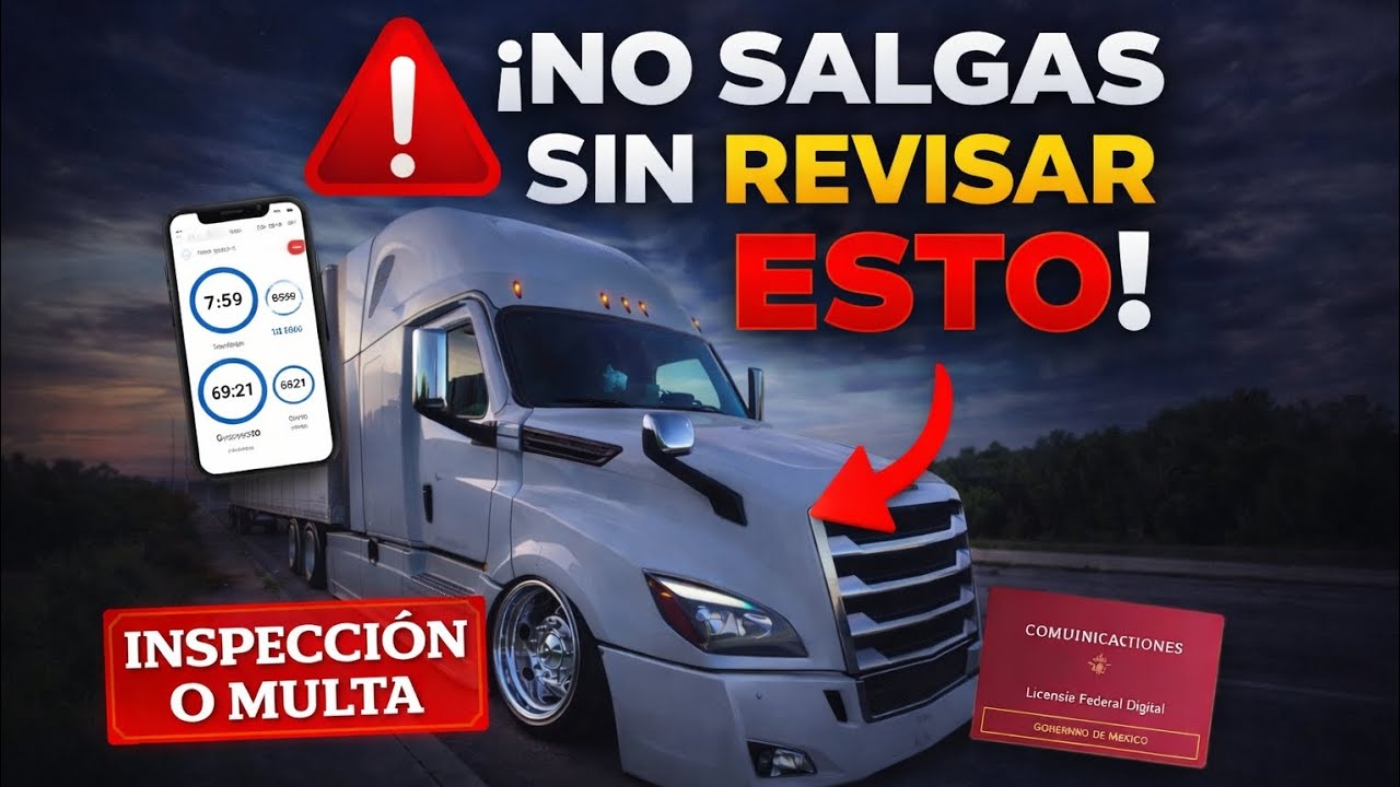 Así reviso mi troque antes de cada viaje / Documentos y horas de servicio