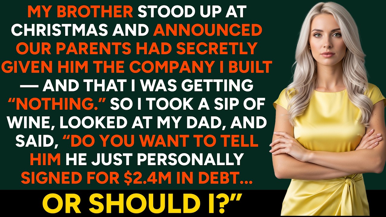My Brother Stood Up At Christmas To Steal My Company  So I Left Him With $2,4M In Debt...