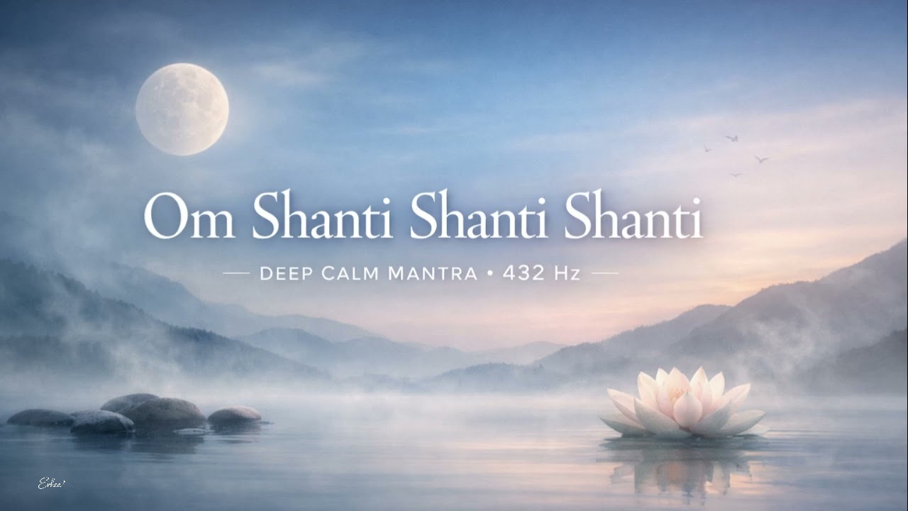 Om Shanti Shanti Shanti | Deep Calm Mantra for Inner Peace | 432 Hz