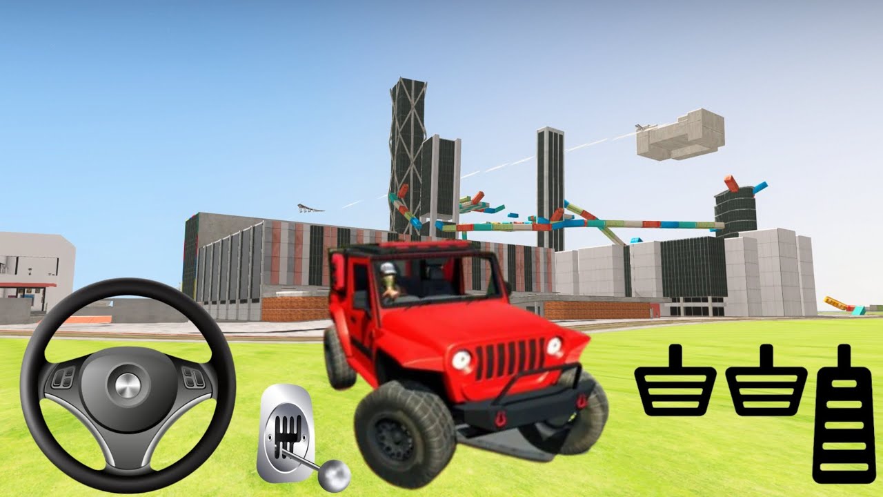 Modified Mahindra Thar Car GamePlay |Indian Cars (Gadi Wala Game) - Car Game Android Gameplay Vidos 