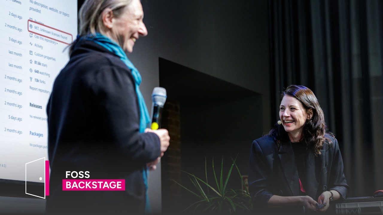 Lina Böcker & Angelika Wittek – FOSS, AI & non-code artifacts: What’s new and noteworthy? #FOSSBack