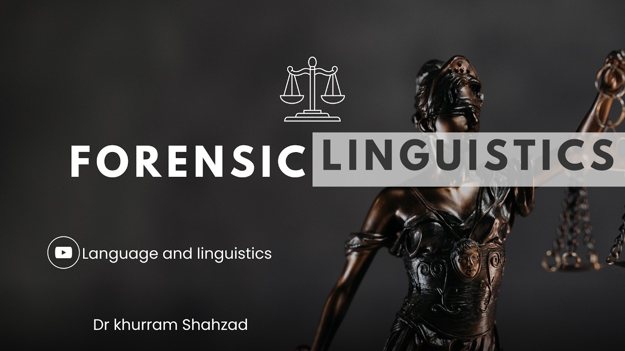Forensic Linguistics -- Introduction, Scope, Law & Linguistic Evidence