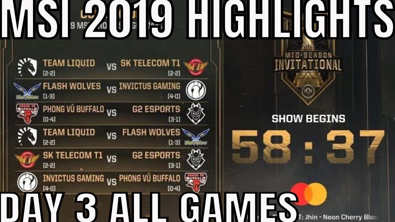 MSI 2019 Highlights ALL GAMES Day 3 Group Stage - Mid Season Invitational 2019