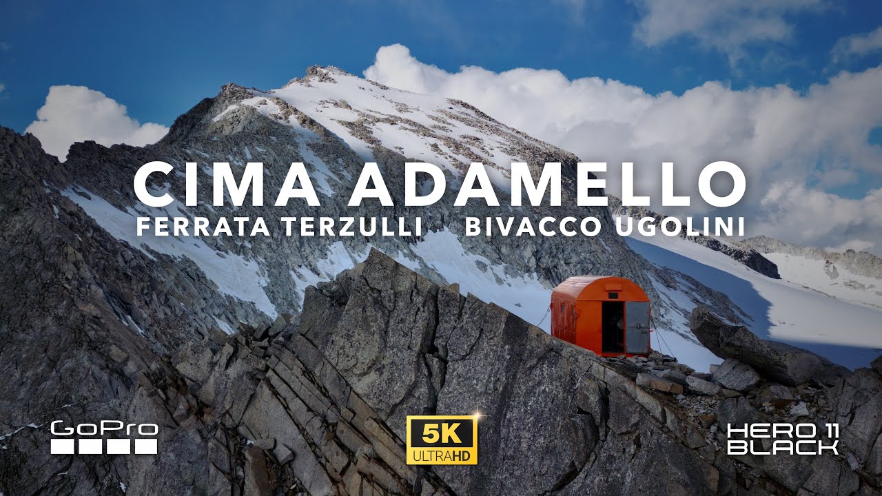 CIMA ADAMELLO 3.539m | Notte al Bivacco Ugolini | Ferrata Terzulli da Ponte del Guat, Adamello [5K]