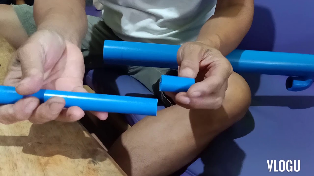 PVC PIPE GUN RIFLE BASIC TUTORIAL MARBLE GUN.