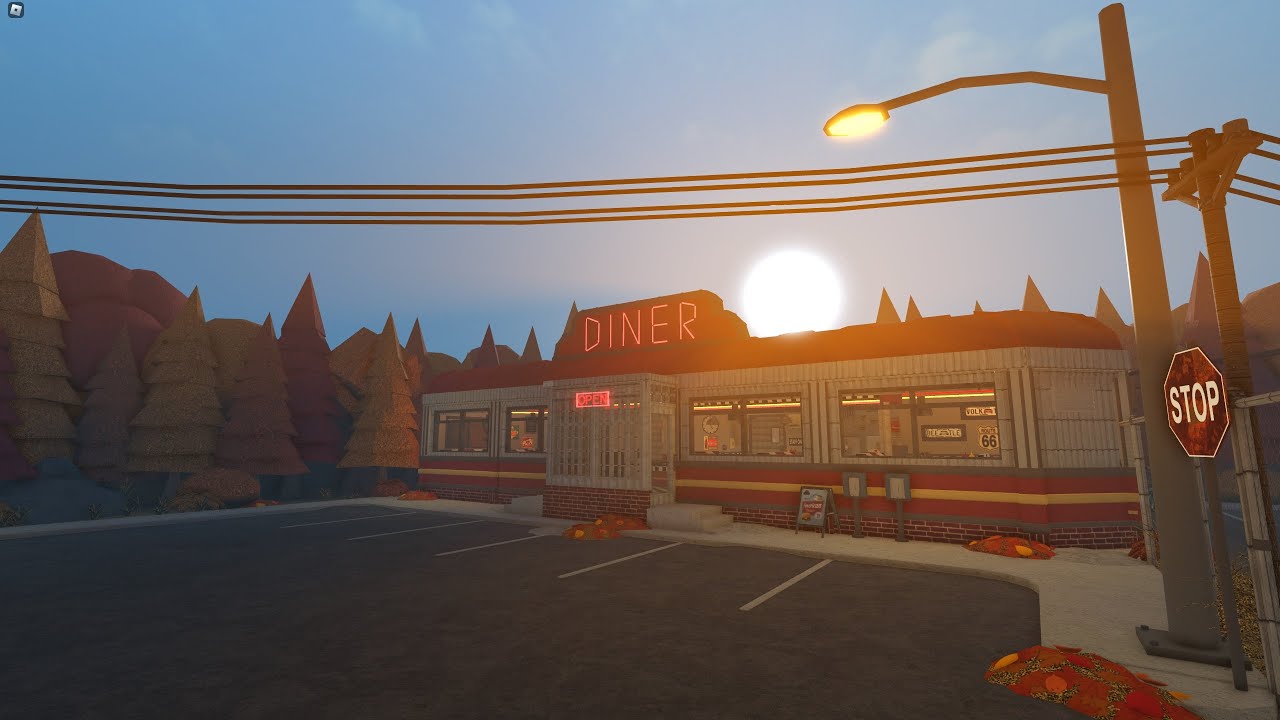 Retro American Diner Bloxburg Build Tour