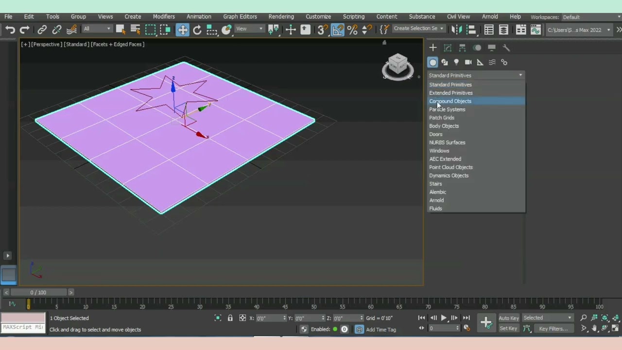 3da max in Shapemarge Command. #3dsmax #3d #3dmodeling #kumardesigns